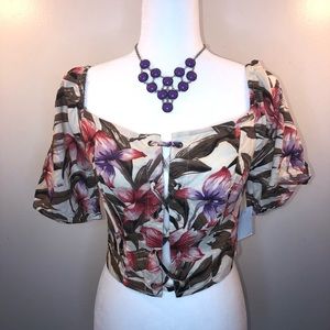 Charlotte Russe Crop Top & Short Set